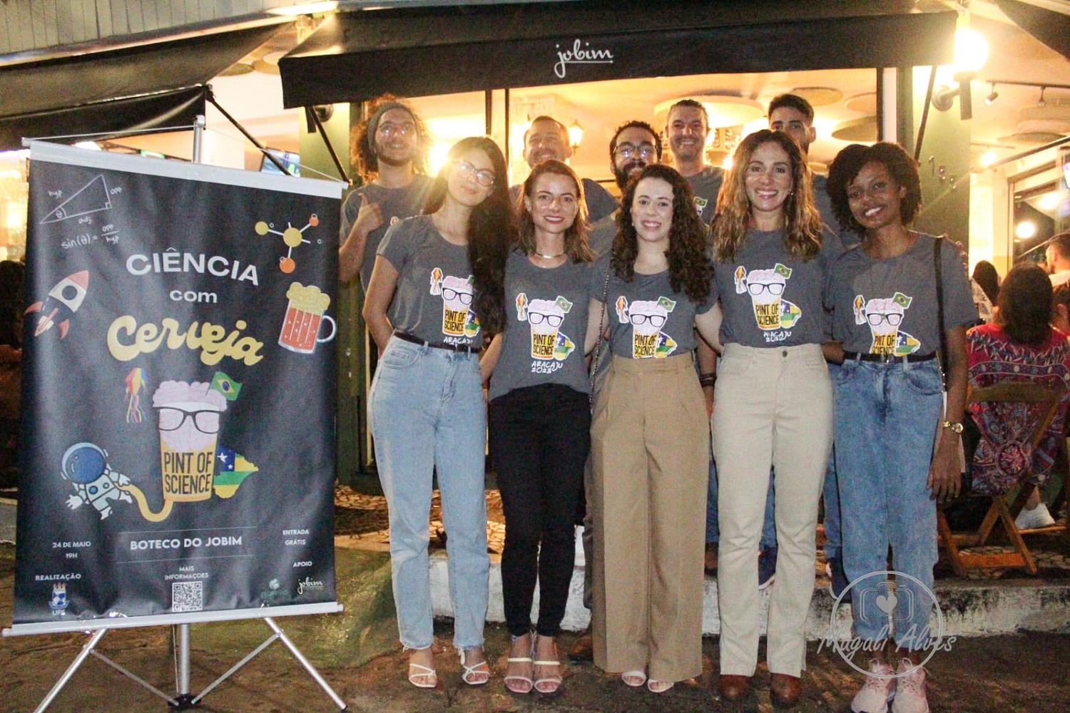Parte da equipe organizadora do evento em Aracaju. (foto: Magali Alves/Divulgação)